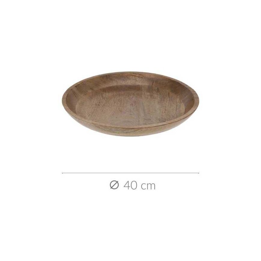 Mondex Mango medžio dekoratyvinis dubuo, Ø 40 cm – 2