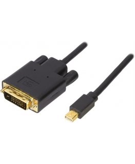Deltaco DP-DVI202 videokaabliadapter 2 m Mini DisplayPort DVI Must