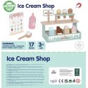 WOOPIE Žalias medinių ledų parduotuvė Rinkinys su Ice Kreminis Stall 16 EL