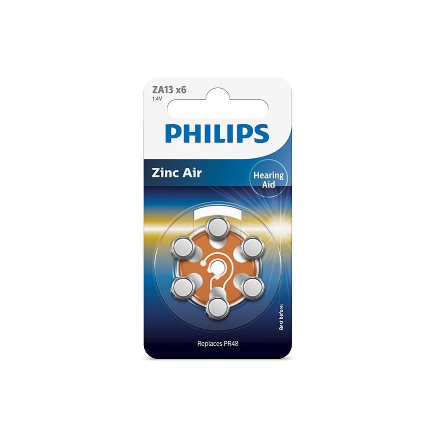 Philips Minicells ZA13B6A/00 household battery Single-use battery Zinc-Air