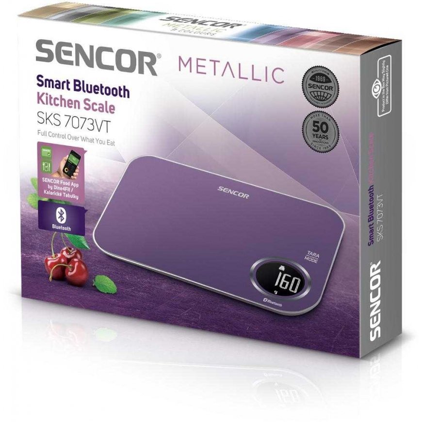 Virtuvinės svarstyklės Sencor SKS 7073VT su Bluetooth – 5