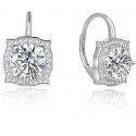 Beneto Silver glittering earrings AGUC2694 Beneto Silver glittering earrings AGUC2694