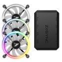 Zalman ZM-LF120A3 Datora dzesēšanas sistēma Datora korpusam Ventilators 12 cm Melns, Balts