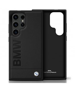 Etui BMW Leather Big Wordmark do Samsung Galaxy S25 Ultra czarn