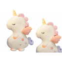 Lean Toys Plush mascot, cute unicorn white toy 50cm