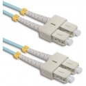 Qoltec SC/UPC fiber optic patch cord - SC/UPC | Multimode | 50/125 | OM4 | Duplex | 5 m Qoltec SC/UPC fiber optic patch cord - SC/UPC | Multimode | 50/125 | OM4 | Duplex | 5 m
