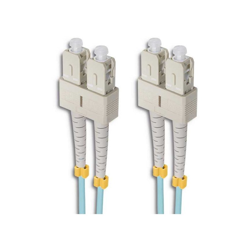 Qoltec SC/UPC fiber optic patch cord - SC/UPC | Multimode | 50/125 | OM4 | Duplex | 5 m – 3