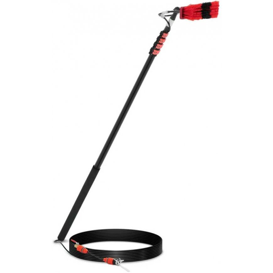 Ulsonix Telescopic brush with water connection for washing windows and panels, width 35 cm, 175-720 cm – 2