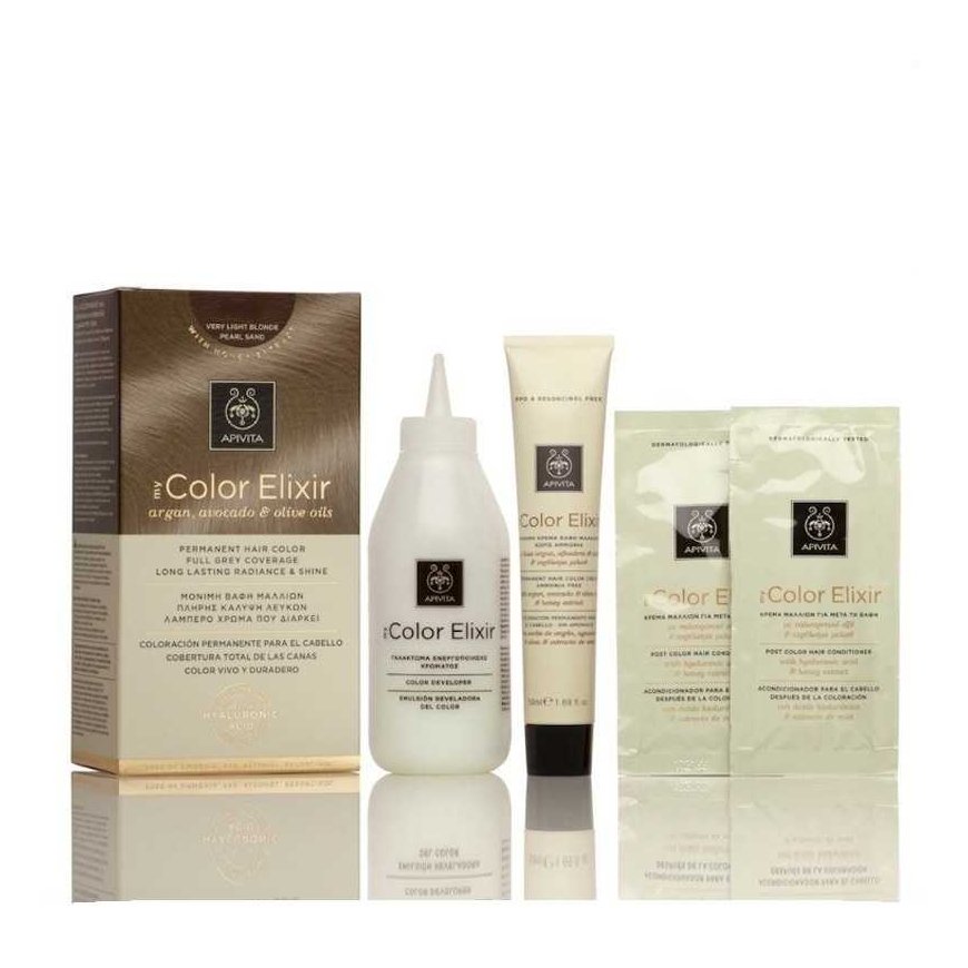 Pysyvä hiusväri Apivita MY COLOR ELIXIR, 8.0 Vaalea Blonde – 3