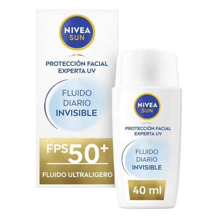Sunscreen Lotion Nivea Sun SPF 50+ 40 ml Invisible