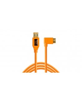 Tether Tools CU61RT15-ORG USB kabelis USB 3.2 Gen 1 (3.1 Gen 1) 4,6 m USB A Micro-USB B Oranžs
