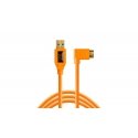 Tether Tools CU61RT15-ORG USB kabelis USB 3.2 Gen 1 (3.1 Gen 1) 4,6 m USB A Micro-USB B Oranžs