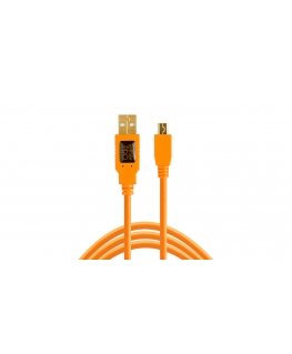 Tether Tools CU5451 USB kabelis USB 2.0 4,6 m USB A Mini-USB B Oranžs