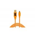 Tether Tools CU5451 USB kabelis USB 2.0 4,6 m USB A Mini-USB B Oranžinė