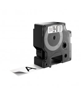 DYMO D1 Standard - Black on White - 24mm marķēšanas lenta Melns uz balta
