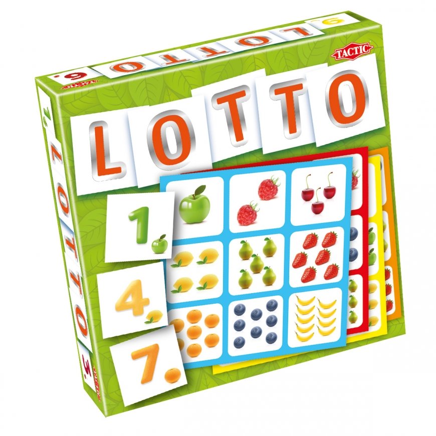 Tactic Fruits & Numbers Lotto Kaardimäng Õnnemäng