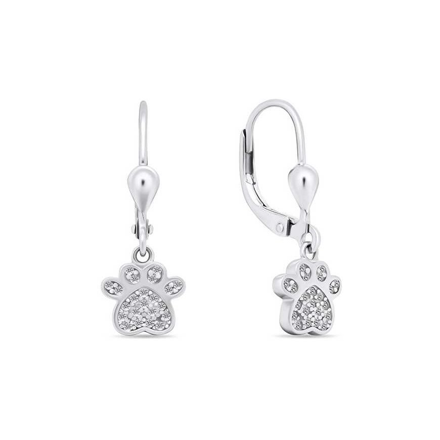 Brilio Silver Brilio Silver Leikkiset hopeiset korvakorut Paw EA646W