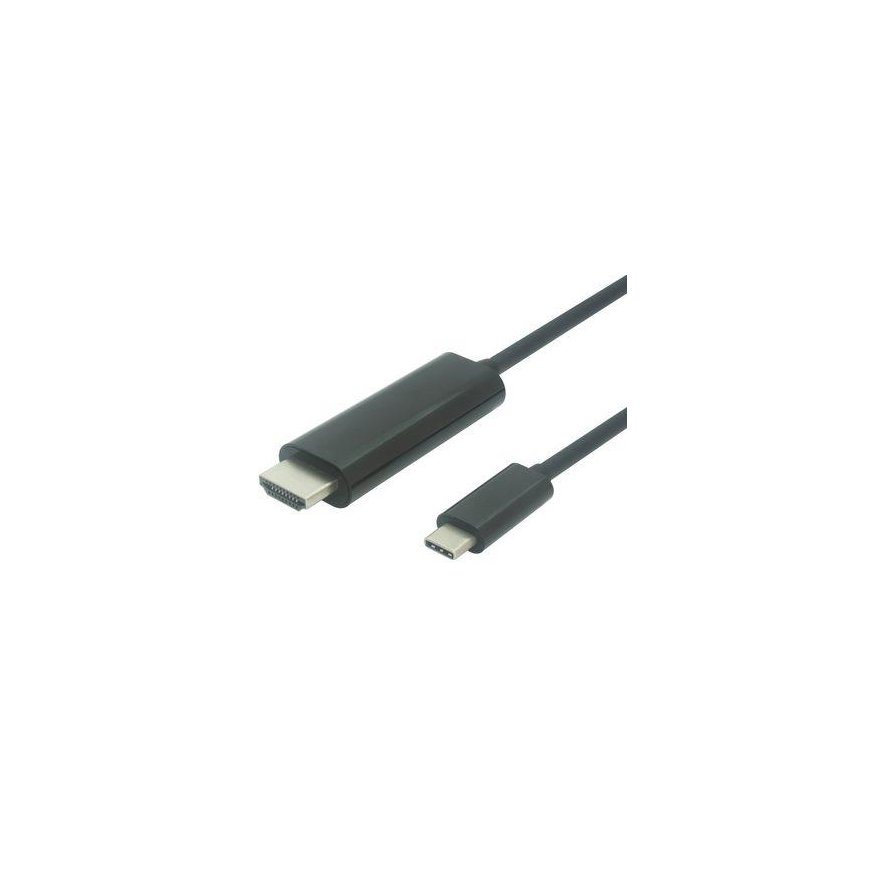 Kabelis USB PremiumCord USB-C HDMI, 1.8m, Juodas (ku31hdmi03)