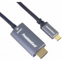 Kaapeli USB PremiumCord USB-C HDMI, 1,8 m, musta (ku31hdmi03)