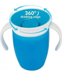 MUNCHKIN oppimiskuppi MIRACLE 360, sininen, 6 kk+, 207 ml, 01227102