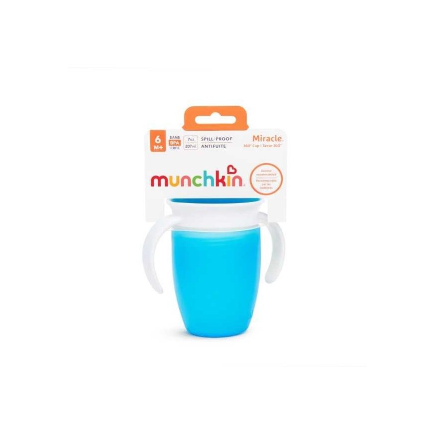 MUNCHKIN learning cup MIRACLE 360, blue, 6 months+, 207 ml, 01227102 – 4