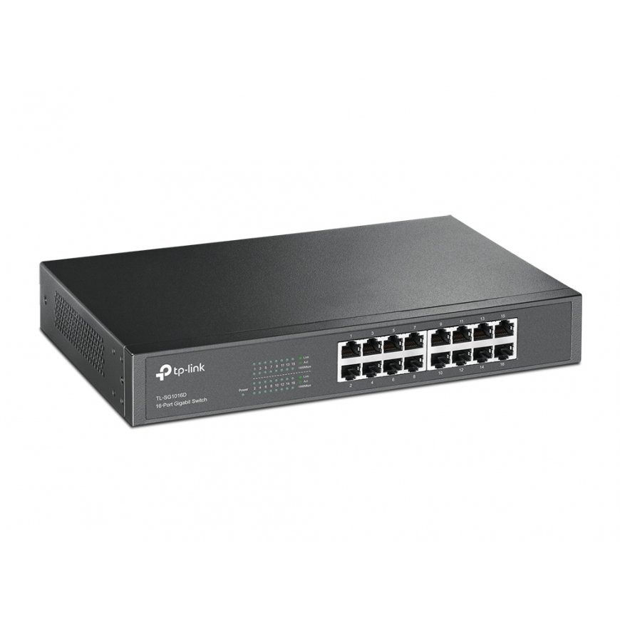 TP-Link TL-SG1016D tinklo komutatorius Ne-valdomas L2 Gigabit Ethernet (10/100/1000) Juoda – 2