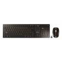 CHERRY DW 9100 SLIM tastatūra Pele iekļauta Universāls RF bezvadu sakari + Bluetooth QWERTZ Vācu Mel CHERRY DW 9100 SLIM tastatūra Pele iekļauta Universāls RF bezvadu sakari + Bluetooth QWERTZ Vācu Mel