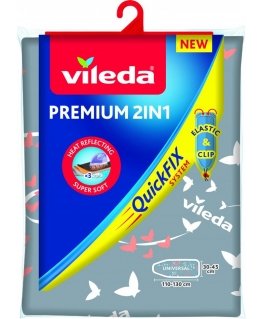Vileda 163229 lyginimo lentos užvalkalas Lyginimo lentos danga Medvilnė, Porolonas Pilka