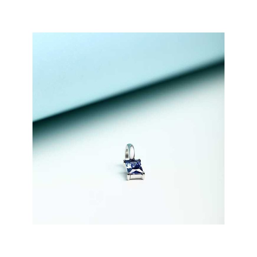 Morellato Steel pendant with purple zircon