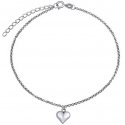 Silvego Fine silver anklet Heart ZT1303175AVSW Silvego Fine silver anklet Heart ZT1303175AVSW