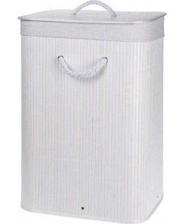 Storage Solutions Foldable Laundry Basket, White Lumarko!