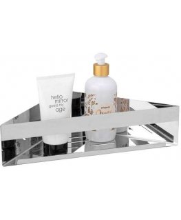 GENOVA corner bathroom shelf, Turbo-Loc installation without drilling, WENKO