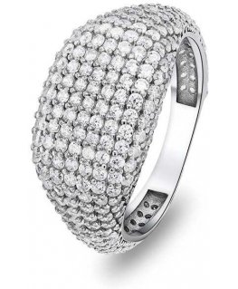 Brilio Silver Ylellinen hopeasormus zirkoneilla RI019W