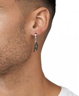 Diesel Stylish single earring with logo DX1418931