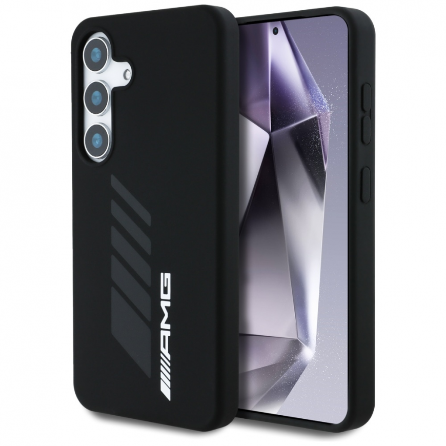 Mercedes AMG Oversize Rhombs MagSafe Samsung Galaxy S25 dėklas telefonui juodos spalvos – 2