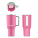 Kambukka Rio Tumbler Bubblegum Mint 950ml różowy Kambukka Rio Tumbler Bubblegum Mint 950ml różowy