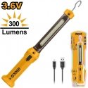Ingco HWLI35261 Cordless Work Flashlight, 3,6V, 300lm Ingco HWLI35261 Cordless Work Flashlight, 3,6V, 300lm