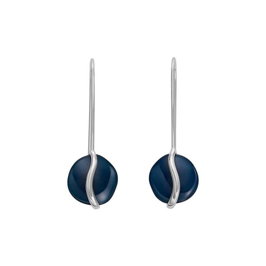 Skagen Muodikkaat teräskorvakorut sinisellä lasilla Sea Glass SKJ1812040 – 2