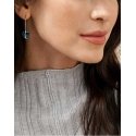 Skagen Fashionable steel earrings with blue glass Sea Glass SKJ1812040