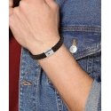 Tommy Hilfiger Tamsiai ruda odinė apyrankė su plieniniu užsegimu 2790330 Tommy Hilfiger Tamsiai ruda odinė apyrankė su plieniniu užsegimu 2790330