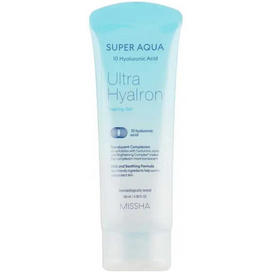 Missha Super Aqua Ultra Hyalron Peling Gel - Peelingový pleťový gel - 100 ml – 2