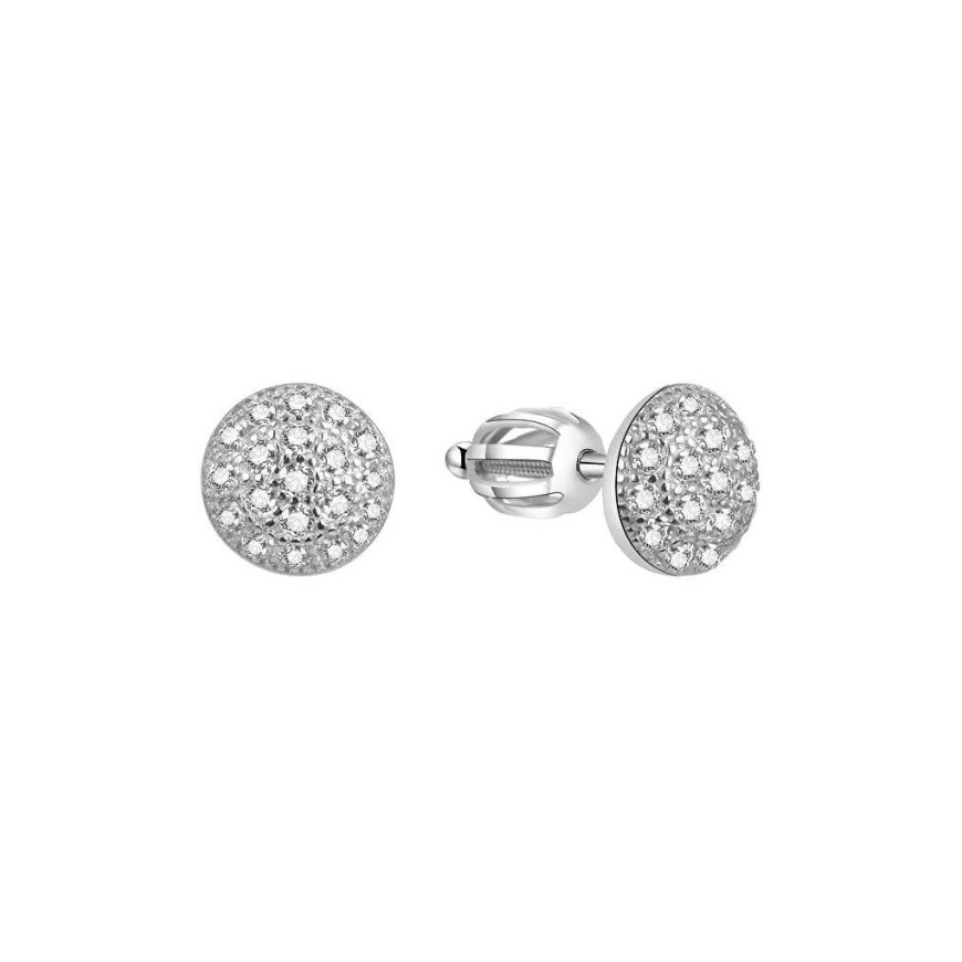 Beneto Silver shimmering earrings AGUP1462S – 2