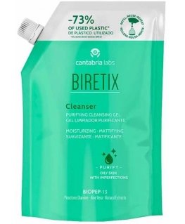 Cantabria Labs Biretix Valiklis Purifing Cleansing Gel Refill prausimosi gelis 400ml