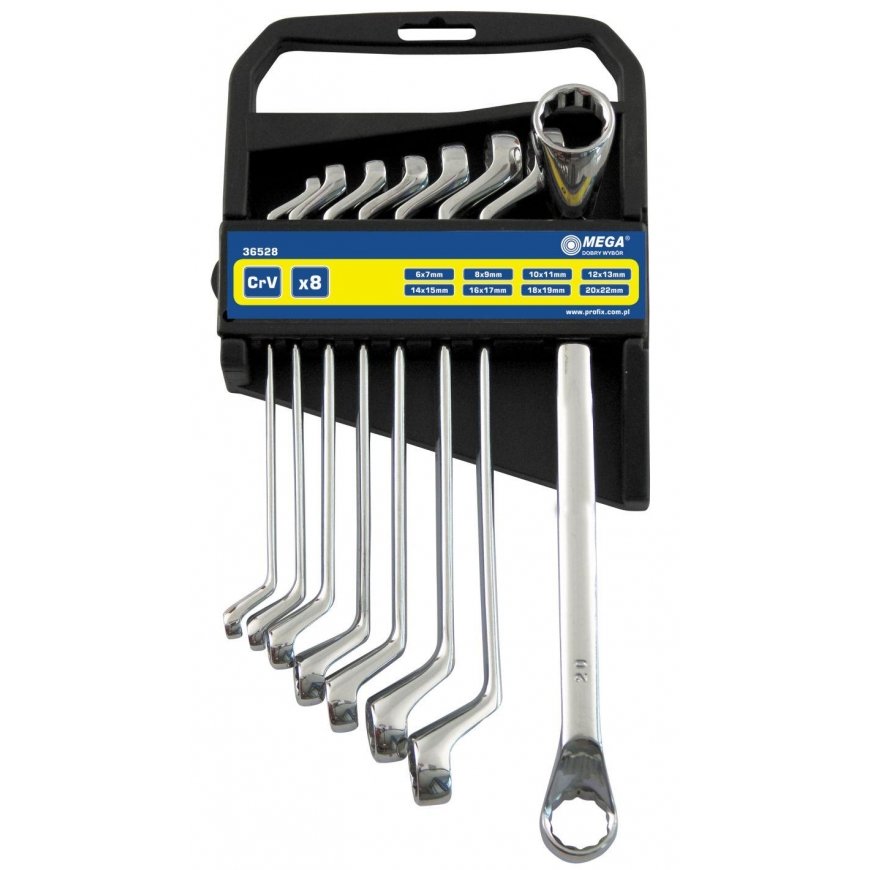 Mega Offset ring wrenches 8 pcs. (6 * 7-20 * 22mm), pcs.