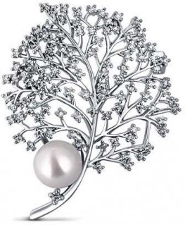 Jwl Luxury Pearls Elegantiška perlinė sagė su cirkoniais JL0791