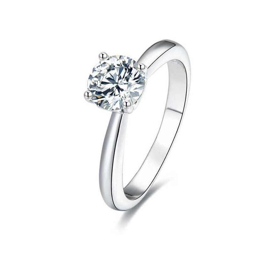 Beneto Silver sormus kristalleilla AGG200