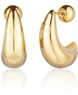 JVD Original Gold Plated Tear Drop Earrings SSSE0158X20GO00