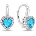 Brilio Silver Silver heart jewelry set with zircons SET273WLB (earrings, pendant) Brilio Silver Silver heart jewelry set with zircons SET273WLB (earrings, pendant)