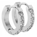 Troli Steel earrings with crystals