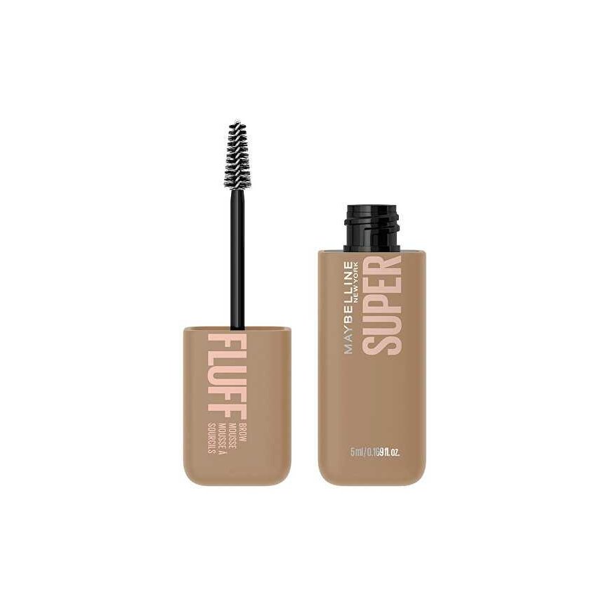 LOOK Maybelline Eyebrow Gel for a Full and Fluffy Look Superfluff (Brow Foam) 5 ml 257 Medium Brown Eyebrow Cosmetics – 2